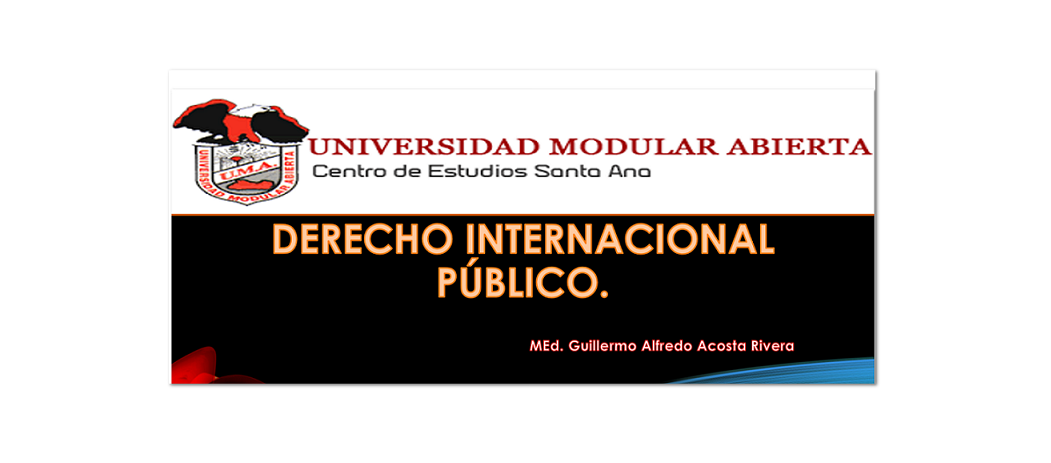 DERECHO INTERNACIONAL PÚBLICO -D- (Maestro Guillermo Alfredo Acosta)